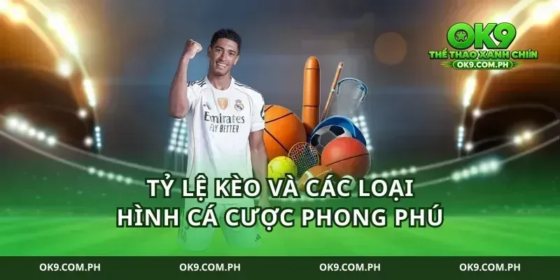 Tỷ lệ kèo và các loại hình cá cược phong phú